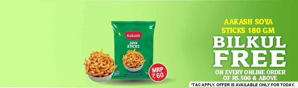 Aakash Soya Sticks MRP 60 500 & above