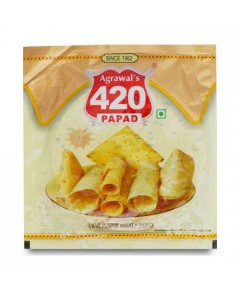 AGRAWAL 420 URAD PUNJABI PAPAD 100.00 GM PACKET
