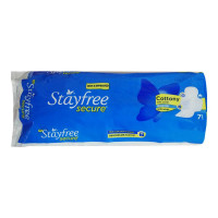 STAYFREE SECURE COTTONY SOFT REGULAR 6.00 PADS PACKET