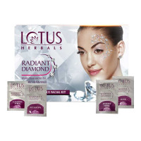 LOTUS HERBALS RADIANT DIAMOND FACIAL KIT 1.00 NO BOX