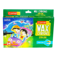 CAMEL WAX CRAYONS EXTRA LONG 24SHADES