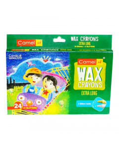 CAMEL WAX CRAYONS EXTRA LONG 24SHADES CAMEL WAX CRAYONS EXTRA LONG 24SHADES