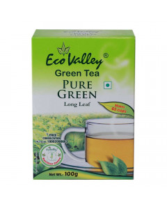 ECO VALLEY GREEN TEA LONG LEAF 100 GM ECO VALLEY GREEN TEA LONG LEAF 100 GM