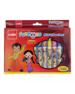 CELLO FUNTOONS HAP COLOUR PENS 12 ASSORTED COLOURS CELLO FUNTOONS HAP COLOUR PENS 12 ASSORTED COLOURS