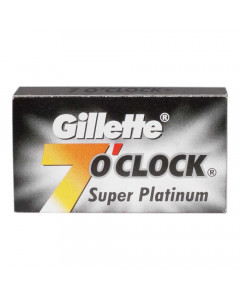 GILLETTE 7 O CLOCK SUPER PLATINUM BLADES 5.00 PCS PACKET GILLETTE 7 O CLOCK SUPER PLATINUM BLADES 5.00 PCS PACKET