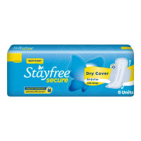STAYFREE SANITARY NAPKIN REGULAR DRY COVER 6.00 PADS PACKET