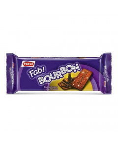 PARLE FAB BOURBON CHOCOLATE BISCUITS 135.00 GM PACKET PARLE FAB BOURBON CHOCOLATE BISCUITS 135.00 GM PACKET