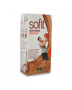 SOFIT SOYA CHOCOLATE FLAVOUR DRINK 1.00 LTR TETRAPACK SOFIT SOYA CHOCOLATE FLAVOUR DRINK 1.00 LTR TETRAPACK