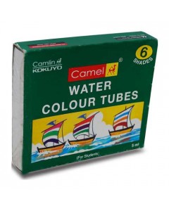 CAMEL WATER COLOUR TUBES 6 SHADES CAMEL WATER COLOUR TUBES 6 SHADES