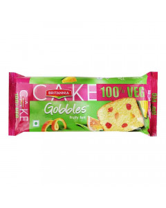 BRITANNIA GOBBLES FRUITY FUN VEG CAKE 55.00 GM PACKET