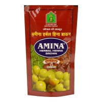 AMINA HERBAL HENNA BROWN MEHNDI 75.00 GM PACKET