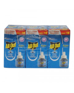 ALL OUT SUPER REFILL 60 NIGHTS 3X 45.00 ML BOX