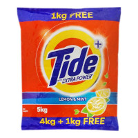 TIDE PLUS LEMON & MINT DETERGENT POWDER 5.00 KG PACKET TIDE PLUS LEMON & MINT DETERGENT POWDER 5.00 KG PACKET