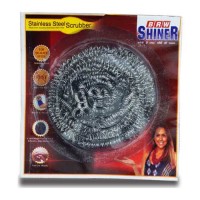 BRW SHINER STAINLESSS STEEL SCRUBBER 15 GM
