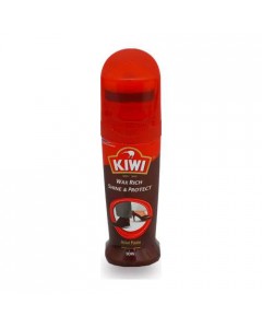 KIWI WAX RICH SHINE AND PROTECT LIQUID SHOE POLISH BROWN 75.00 Ml KIWI WAX RICH SHINE AND PROTECT LIQUID SHOE POLISH BROWN 75.00 Ml