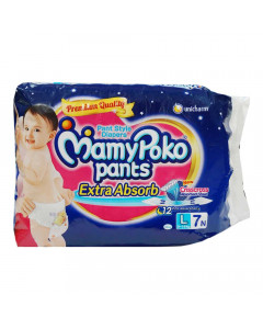 MAMY POKO PANTS PANTS EXTRA ABSORB L -14 KG 7.00 PCS PACKET MAMY POKO PANTS PANTS EXTRA ABSORB L -14 KG 7.00 PCS PACKET