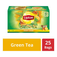 LIPTON GREEN TEA HONEY LEMON 25 TEA BAGS 1.00 NO BOX