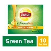 LIPTON GREEN TEA HONEY LEMON 10 TEA BAGS 1.00 NO BOX