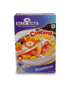 BLUE BIRD CUSTARD POWDER STRAWBERRY FLAVOUR 100.00 GM BOX