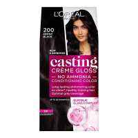 LOREAL PARIS CASTING CREME GLOSS 200 EBONY BLACK HAIR COLOUR 20 GM+ 20 ML BOX
