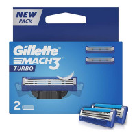 GILLETTE MACH3 TURBO 2 CARTRIDGES PACK 1.00 NO PACKET