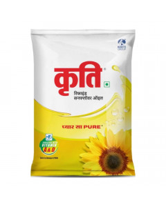 KRITI REFINED SUNFLOWER OIL 900 ML PACKET