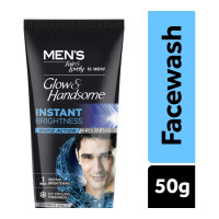 GLOW-&-HANDSOME INSTANT BRIGHTNESS FACE WASH 50.00 GM TUBE
