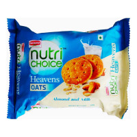 BRITANNIA NUTRI CHOICE HEAVENS OATS ALMOND & MILK BISCUITS 150.00 GM PACKET BRITANNIA NUTRI CHOICE HEAVENS OATS ALMOND & MILK BISCUITS 150.00 GM PACKET