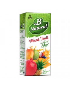B NATURAL MIXED FRUIT JUICE- 180.00 ML TETRAPACK B NATURAL MIXED FRUIT JUICE- 180.00 ML TETRAPACK