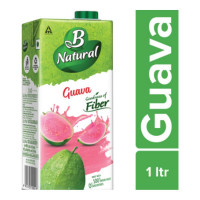 B NATURAL GUAVA JUICE 1.00 LTR TETRAPACK