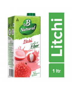 B NATURAL LITCHI JUICE 1.00 LTR TETRAPACK