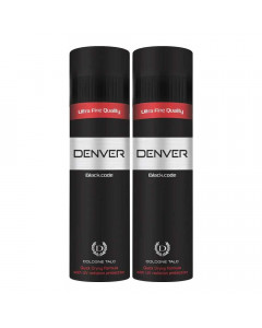 DENVER BLACK CODE COLOGNE TALC 2X 300.00 GM BOX DENVER BLACK CODE COLOGNE TALC 2X 300.00 GM BOX