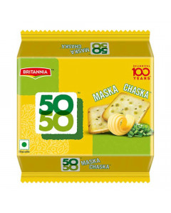BRITANNIA 50-50 MASKA CHASKA BISCUITS 100 GM PACKET