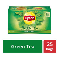 LIPTON GREEN TEA PURE & LIGHT 25 TEA BAGS 1.00 NO BOX
