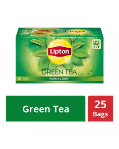 LIPTON GREEN TEA PURE & LIGHT 25 TEA BAGS 1.00 NO BOX LIPTON GREEN TEA PURE & LIGHT 25 TEA BAGS 1.00 NO BOX