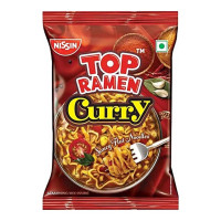 TOP RAMEN CURRY SAUCY FLAT NOODLES 70.00 GM PACKET