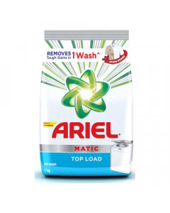 ARIEL MATIC TOP LOAD DETERGENT POWDER 1.00 KG PACKET ARIEL MATIC TOP LOAD DETERGENT POWDER 1.00 KG PACKET