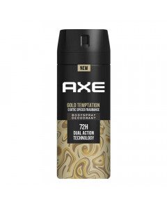 AXE GOLD TEMPTATION DEODORANT 150.00 ML BOTTLE AXE GOLD TEMPTATION DEODORANT 150.00 ML BOTTLE