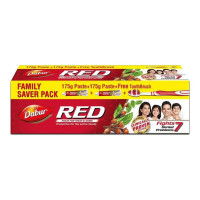 DABUR RED TOOTHPASTE 2X 175 GM BOX