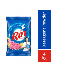 RIN REFRESH LEMON & ROSE DETERGENT POWDER 4.00 KG PACKET RIN REFRESH LEMON & ROSE DETERGENT POWDER 4.00 KG PACKET