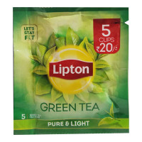 LIPTON GREEN TEA PURE & LIGHT 5 X 1.30 GM PACKET