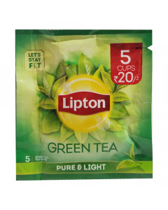 LIPTON GREEN TEA PURE & LIGHT 5 X 1.30 GM PACKET