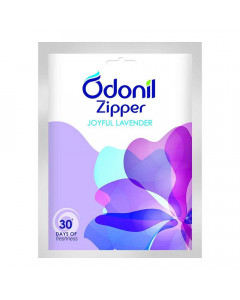 ODONIL ZIPPER JOYFUL LAVENDER AIR FRESHNER 10.00 GM PACKET ODONIL ZIPPER JOYFUL LAVENDER AIR FRESHNER 10.00 GM PACKET