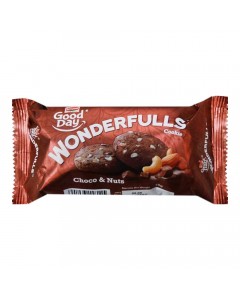 BRITANNIA GOOD DAY WONDERFULLS CHOCO & NUTS COOKIE 75.00 GM PACKET BRITANNIA GOOD DAY WONDERFULLS CHOCO & NUTS COOKIE 75.00 GM PACKET
