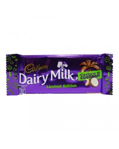 CADBURY DAIRY MILK CASHEW & COCONUT CHOCOLATE 38 Gm CADBURY DAIRY MILK CASHEW & COCONUT CHOCOLATE 38 Gm