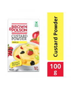 BROWN & POLSON VANILLA CUSTARD POWDER 100 GM BROWN & POLSON VANILLA CUSTARD POWDER 100 GM