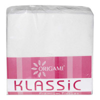ORIGAMI KLASSIC PREMIUM TISSUES 100 SERVIETTES 1 PLY 30X30 CM 1.00 NO PACKET