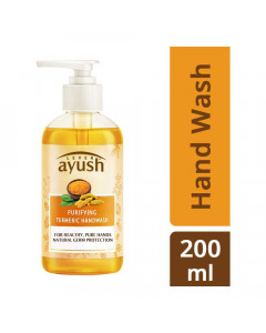 AYUSH PURIFYING TURMERIC HANDWASH 200 ML AYUSH PURIFYING TURMERIC HANDWASH 200 ML