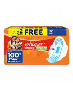 WHISPER CHOICE REGULAR WINGS 20.00 PADS PACKET