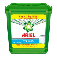 ARIEL MATIC TOP LOAD DETERGENT POWDER 4+2 KG FREE 1.00 NO PACKET